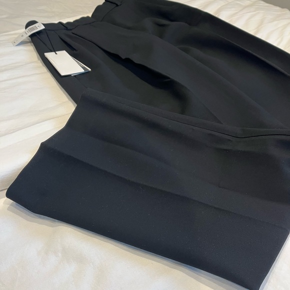 SZ 0 BABATON BLACK PLEATED DRESS PANTS - Picture 7 of 7